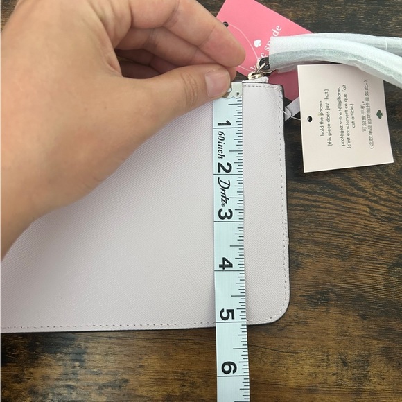 NWT Kate Spade Blush Pink Wristlet Neutral Casual Formal Party Classic